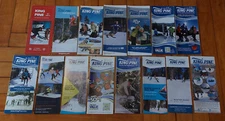 15 Diff KING PINE Ski SKIING Resort BROCHURE TRAIL MAP Collection Lot 198?-2020s