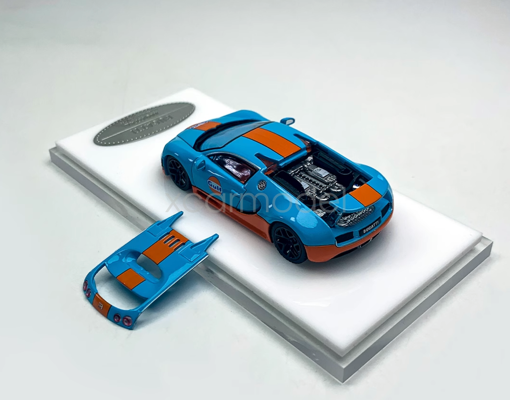 Mortal 1:64 Scale Blue Veyron SS Racing Sports Diecast Metal Car Model