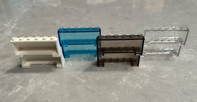Lot 2 LEGO Parts #4176 Windscreen 2x6x2 Pick Color White Trans-Clear/Black/Blue