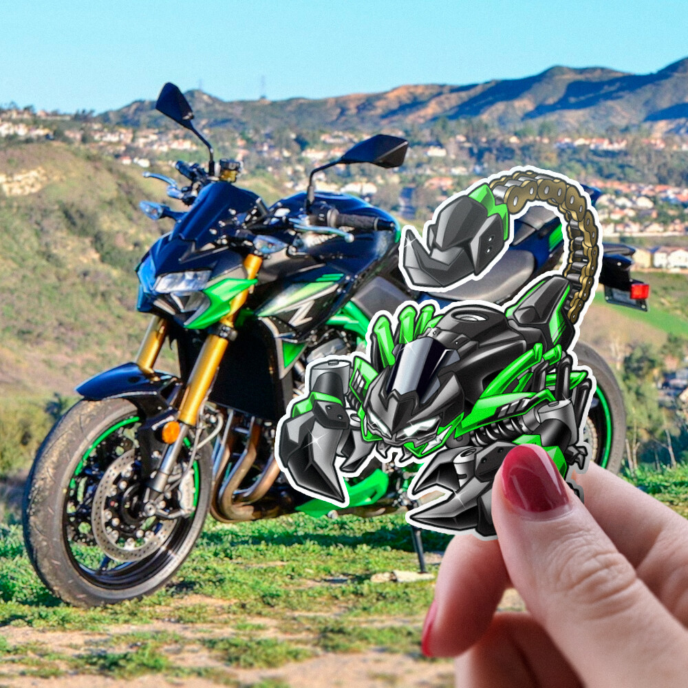 Kawasaki Z900 Stickers - Set of 3 KissCut Motorcycle Decals | eBay