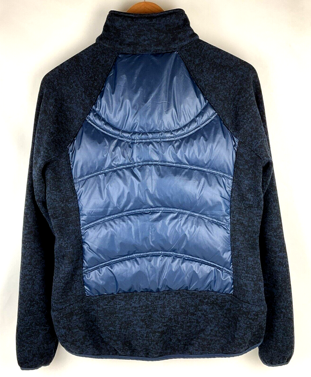 London Fog Jacket Down Puffer & Knit Women Sz S Blue 4