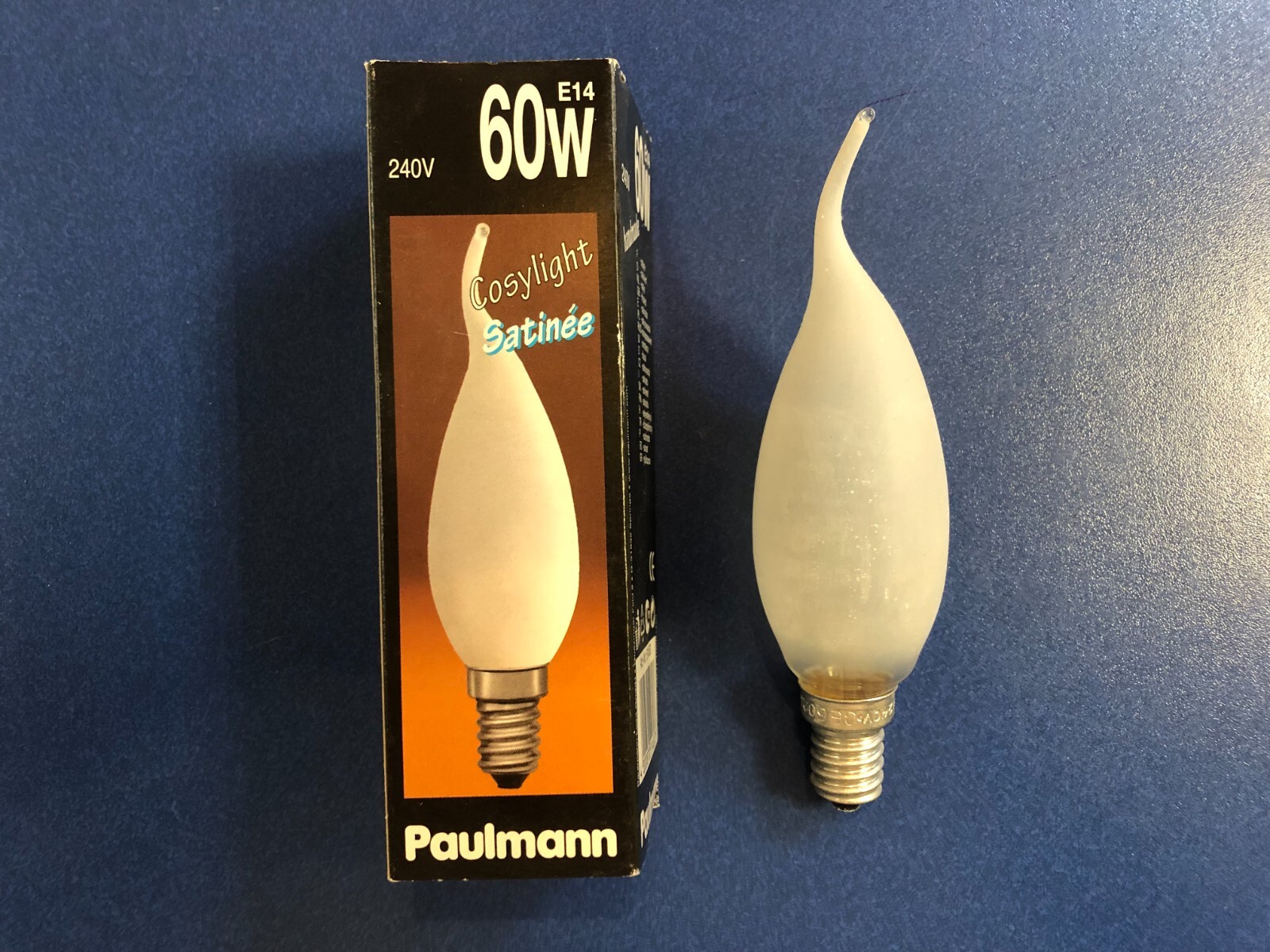 Paulmann Light Bulb Wind Gust Matt 60W E14 Candle Light Cosylight Satin 514.60