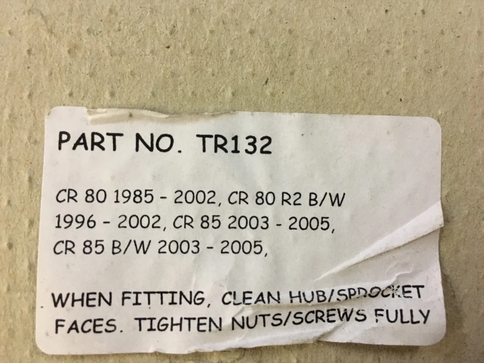 Piñón trasero TALON, TR132-48T-(420) estándar, HONDA CR80/85 B/W Foto 3 de 3