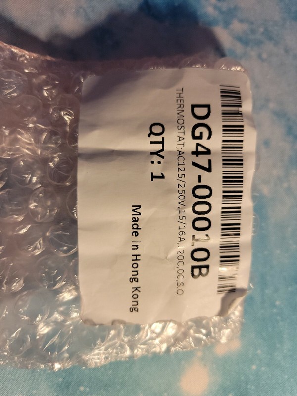 Samsung Range Control Panel Cooling Fan Thermal Switch #SAM-DG47-00010B