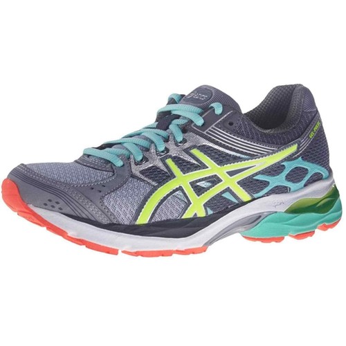 Asics Women Gel-Pulse 7 T5F6Q Gray Yellow Mint Running Sneakers Size 7 |  eBay