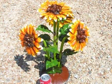 Metal Art garden Flower Sunflower sculpture, Junk Iron Art, 2