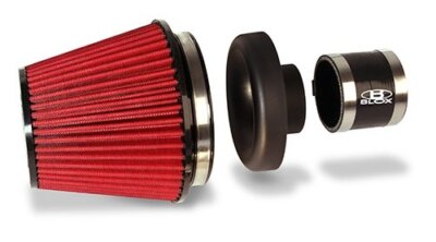 Blox Racing Air Filter Kits 7'' Filter 3.5'' Red Hose Coupler BXIM-00311-RD