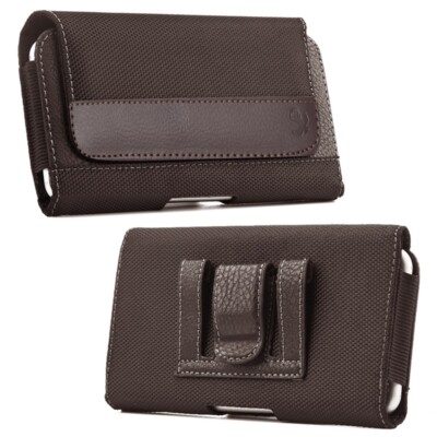 Horizontal Cell Phone Belt Clip Loop Pouch Holster Waist Bag Case Cover