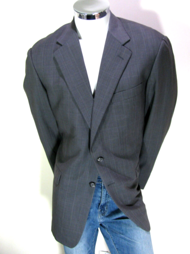 Hickey Freeman Blazer Mens 42L Gray Wool Suit Jacket Single-Vent Sport Coat
