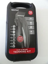 Men´s Vivitar Hair & Beard Trimimng Kit - Stainless Steel Blades - Black.