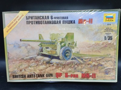 Zevzda 3518 Zvezda Models British Anti Tank Gun 1:35 NIB