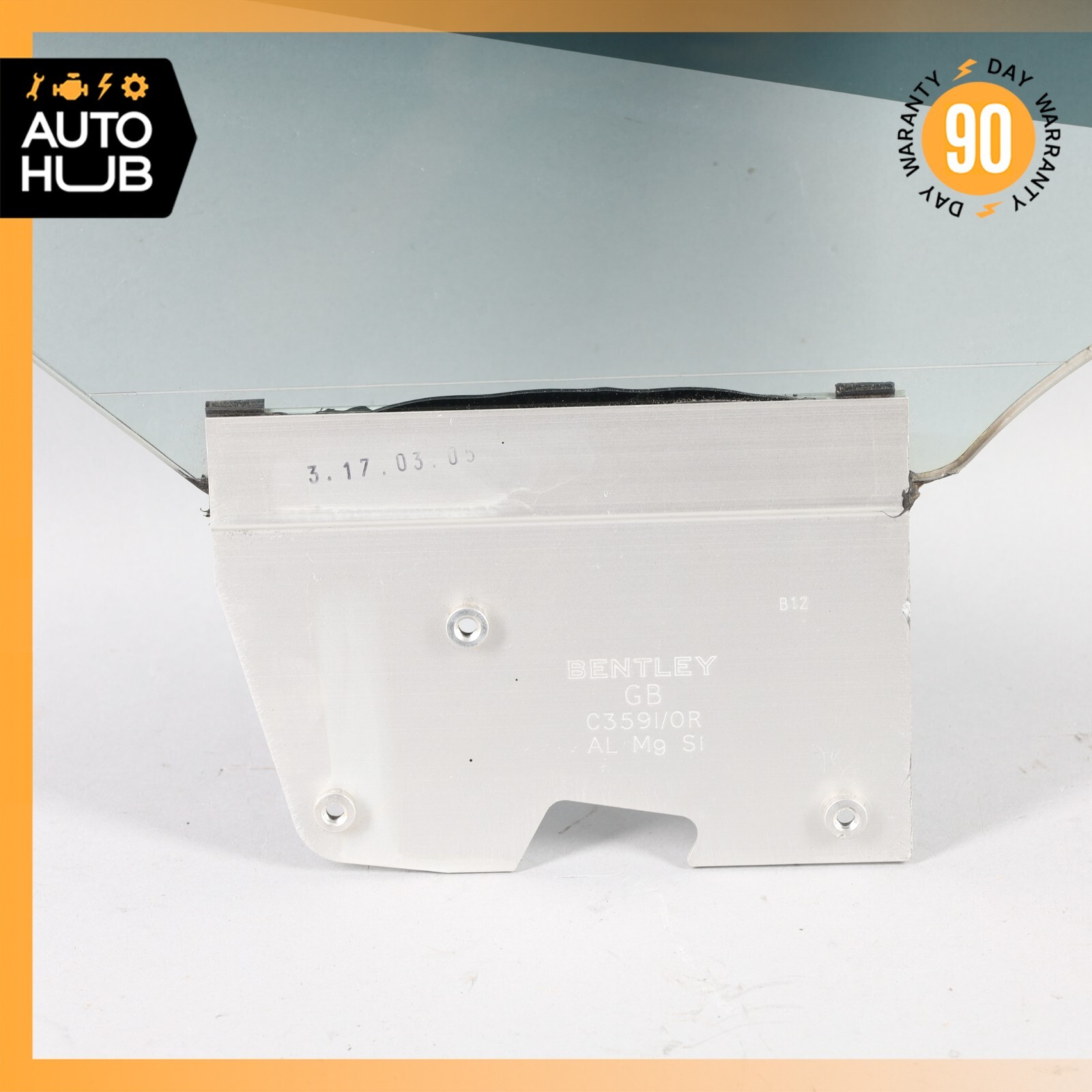 03-10 Bentley Continental GT Coupe Rear Right Side Quarter Window Glass OEM 31k
