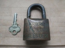 Rare Corbin Pan American Petroleum Padlock