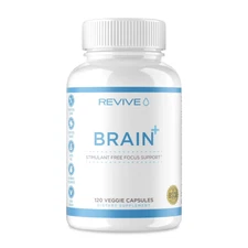Revive MD Brain+, Stimulant-Free Focus & Cognitive Support, 150 Veggie Capsules