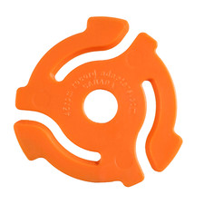 100 Brand New Orange 45rpm RECORD INSERT ADAPTERS