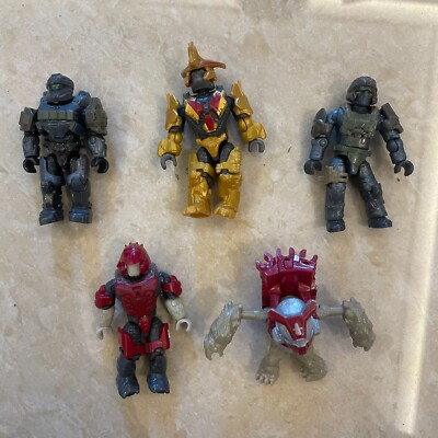 #ad Mega Construx HALO Marine Spartan BRUTE grunt 5 figures from Banished Garrison $19.74