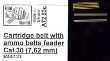 Mini World Models 1/72 .30 CALIBER CARTRIDGE BELT with AMMO BELTS FEEDER (2)