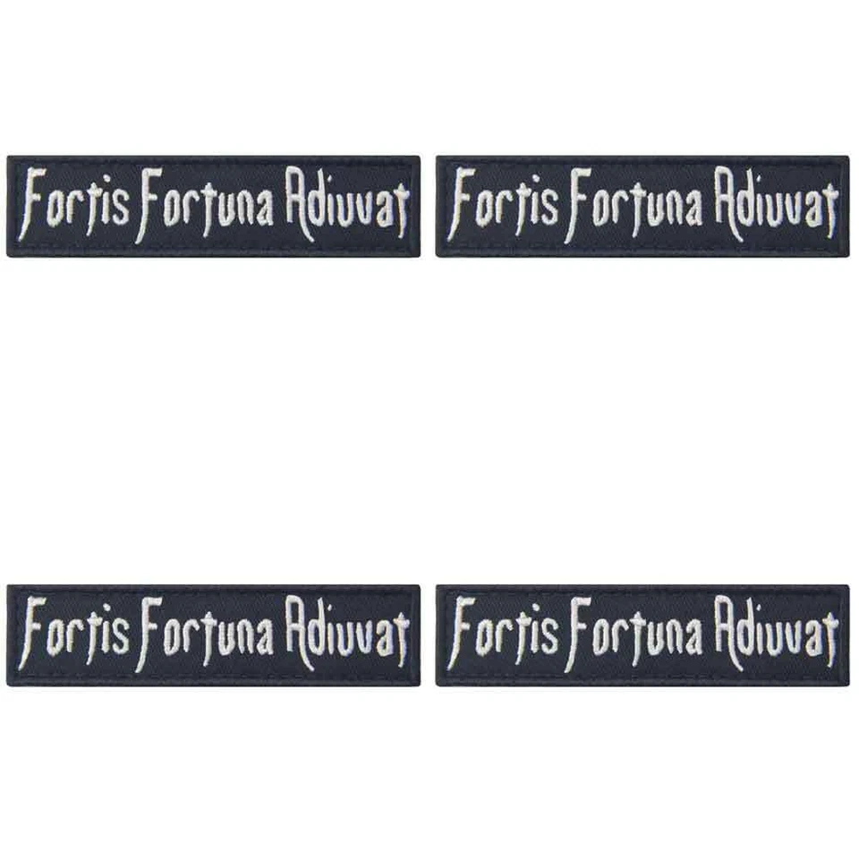 Fortis Fortuna Adiuvat patch LOTS 2PCS 3PCS Sew On Embroidered Jeans Patches - Image 4 of 4