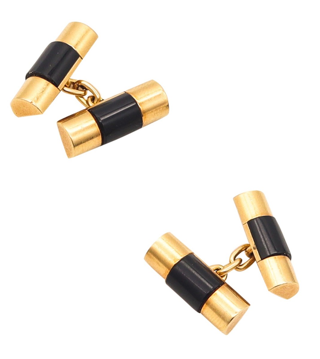 Rolex Swiss President Curved Links Cufflinks In 18Kt Yellow Gold
