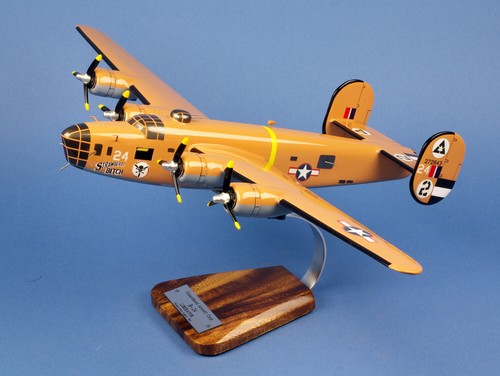 USAAF B-24D 512BS 376BG Ploesti Raid Desk Display WWII Model 1/55 AV Airplane