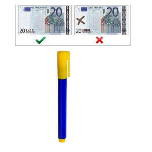 Lot De 2 Stylos Détecteurs De Faux Billets Euros - Marqueur Contrôle Monnaie Authentique