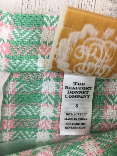 Beaufort Bonnet Company Perrin Pocket Skirt Putney Plaid Pink Green Girls 8 NWT - Picture 5 of 9