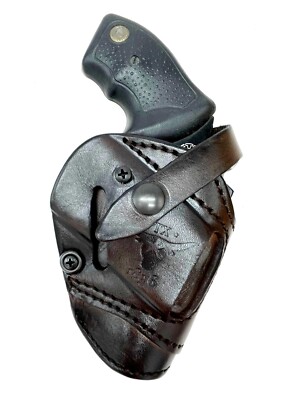 Barsony Belt Loop OWB Holster For Charter Arms Revolvers – Holds 2 Guns, Black Nylon