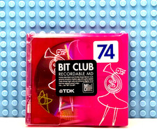 MD    TDK MD BIT CLUB RED  74 BLANK MINI DISC  1  SEALED 