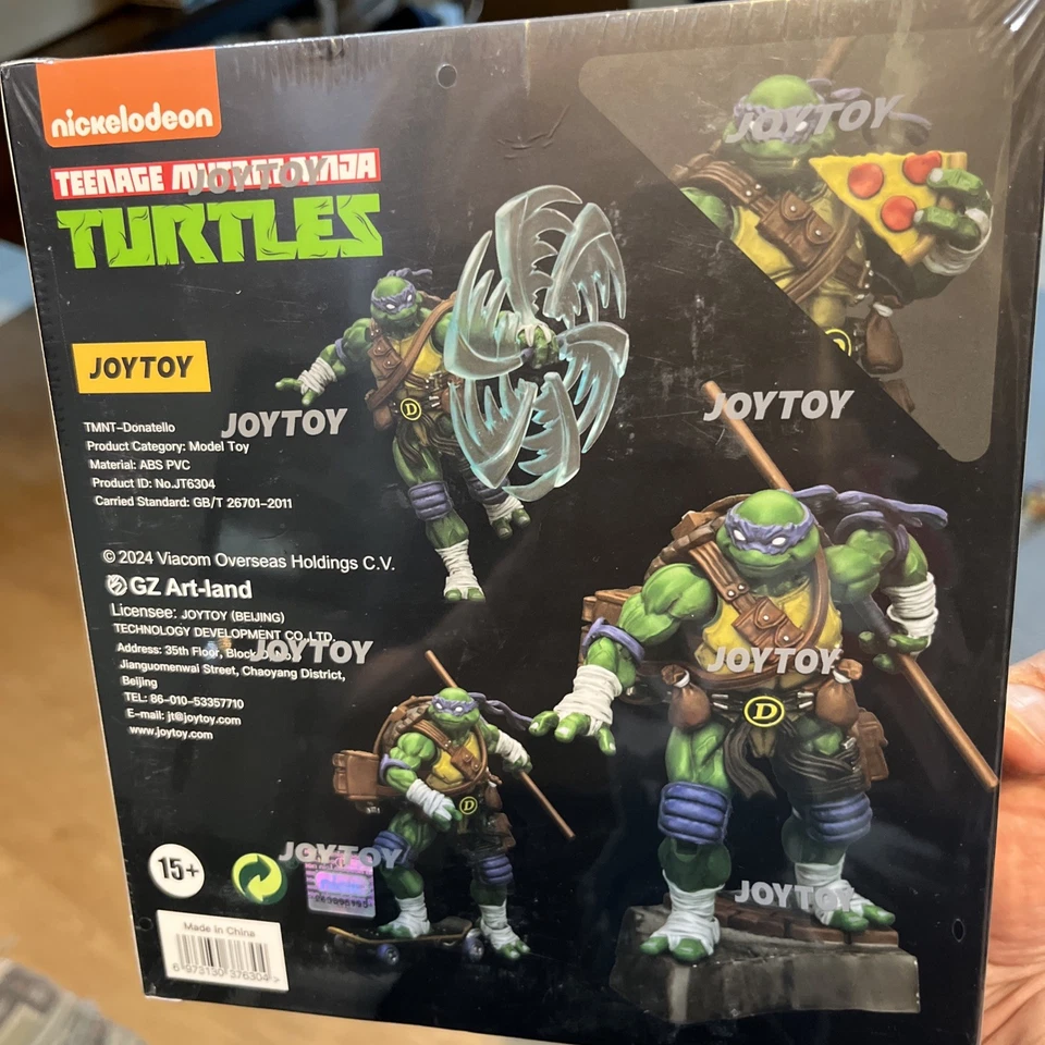 Figura de acción JoyToy TNMT Tortuga Ninja Donatello escala 1:18 - Vendedor de EE. UU. Foto 2 de 2