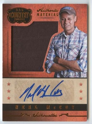 Neal McCoy 2014 Country Music Silhouette Signature Materials #50 MEM Auto /333