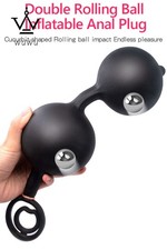 Silicone Inflatable Dual-Bead Wellness Trainer Soft Flexible Training Plug