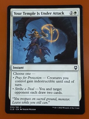 1x Your Temple Is Under Attack | Battle for Baldur's Gate | MTG Magic Cards