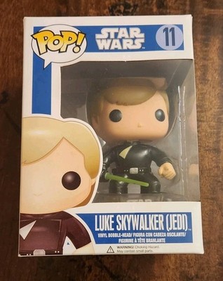 FUNKO POP STAR WARS LUKE SKYWALKER JEDI BLUE BOX #11 small font overseas sticker
