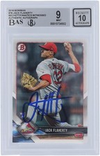 Jack Flaherty Cardinals Baseball Slabbed Rookie Card. rookie card picture