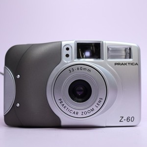 Praktica Z-60 35mm Film Point and Shoot Camera Silver Tested