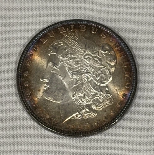 1898 Morgan Silver Dollar Philadelphia  Circulated /Toned 90% Silver 10% Copper