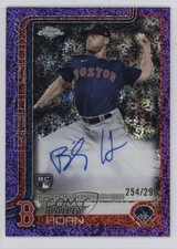 2025 Topps Chrome Rookie Purple Speckle Refractor 254/299 Bailey Horn Auto 0zi4