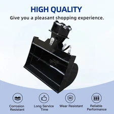600mm Mini Excavator Tilting Bucket Attachment US Stock/Free Shipping 2025 New