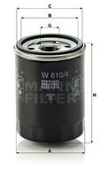 Mann-Filter W610/4 ÖLfilter FüR Infiniti Passend FüR Nissan