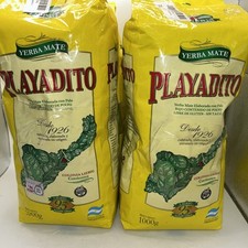 4x Yerba Mate Playadito 1kg Argentine Yerba with Stems Total 4 Kg Bulk Lot 4 Kil