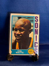 1974-75 Topps Basketball #142 Don Watts Seattle Sonics (corner damaged)
