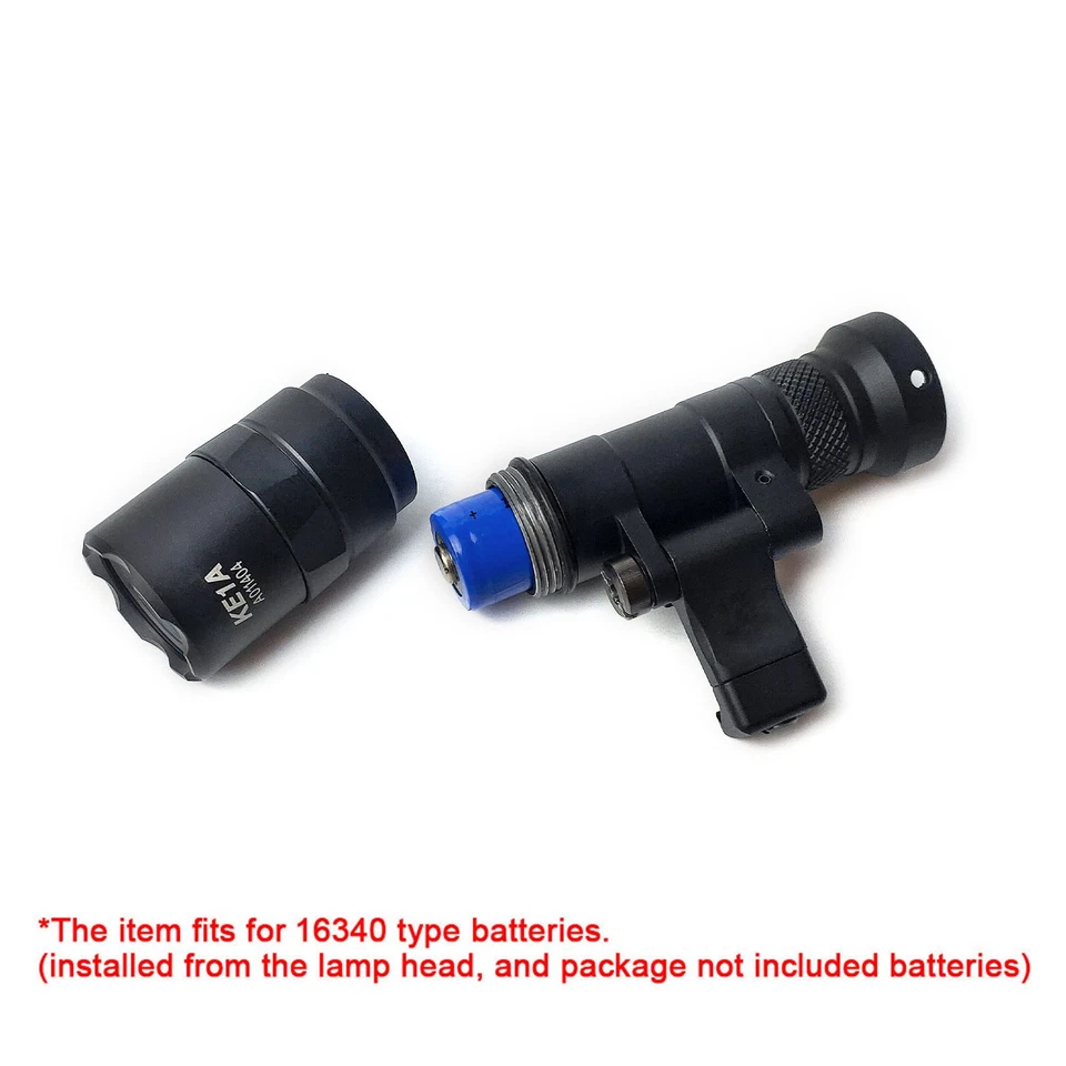 Tactical M340C Flashlight 500 Lumen LED Weapon Light + Mlok Mount For 20mm Rail - Image 2 of 4
