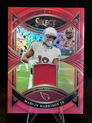 2024 Select Marvin Harrison Jr. Rookie Swatches Red Prizm Relic RC Cardinals