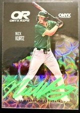 2025 Onyx Rips #/5 Nick Kurtz Oakland Athletics Signed Auto Rare