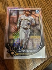 2025 Bowman Chrome - Jackson Chourio #40 Mega Box Mojo Refractor Brewers