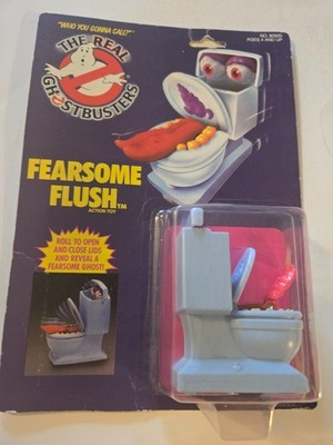 GHOSTBUSTERS FEARSOME FLUSH Action Figure, Kenner 1986, Mint in Package