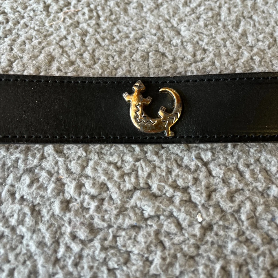 Винтажный женский кожаный ремень Nocona 32 змея кролик кончо медведь юго-западная ковбойка - Изображение 4 из 4