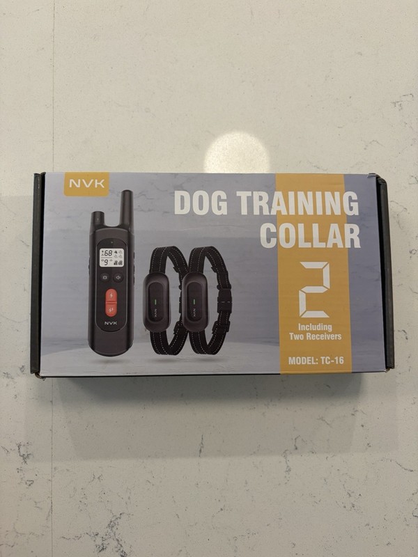 NVK TC-16 Dog Training Shock Collar Set - Black