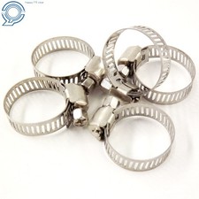 New Adjustable Stainless Steel 1/2"-3/4" Drive Hose Clamps Fuel Line Worm 100Pcs
