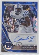 2021 Panini Prizm Draft Picks Blue Ice /75 Chris Rumph II #DPA-CRU Auto 0c6